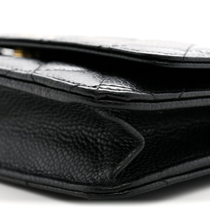 Chanel Caviar Quilted Wallet on Chain WOC Black 10 of 10