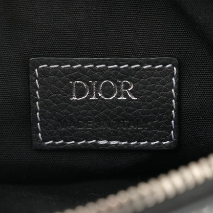 Christian Dior Grained Calfskin Mens Mini Saddle Bag Black 6 of 11