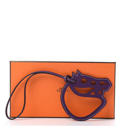 Hermes Swift Paddock Cheval Horse Bag Charm Ultraviolet 4 of 4