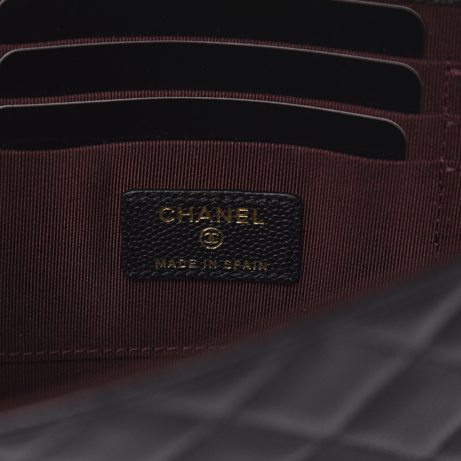 Chanel Caviar Quilted Square Flap Clutch Black 6 of 10