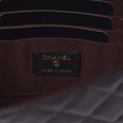 Chanel Caviar Quilted Square Flap Clutch Black 6 of 10