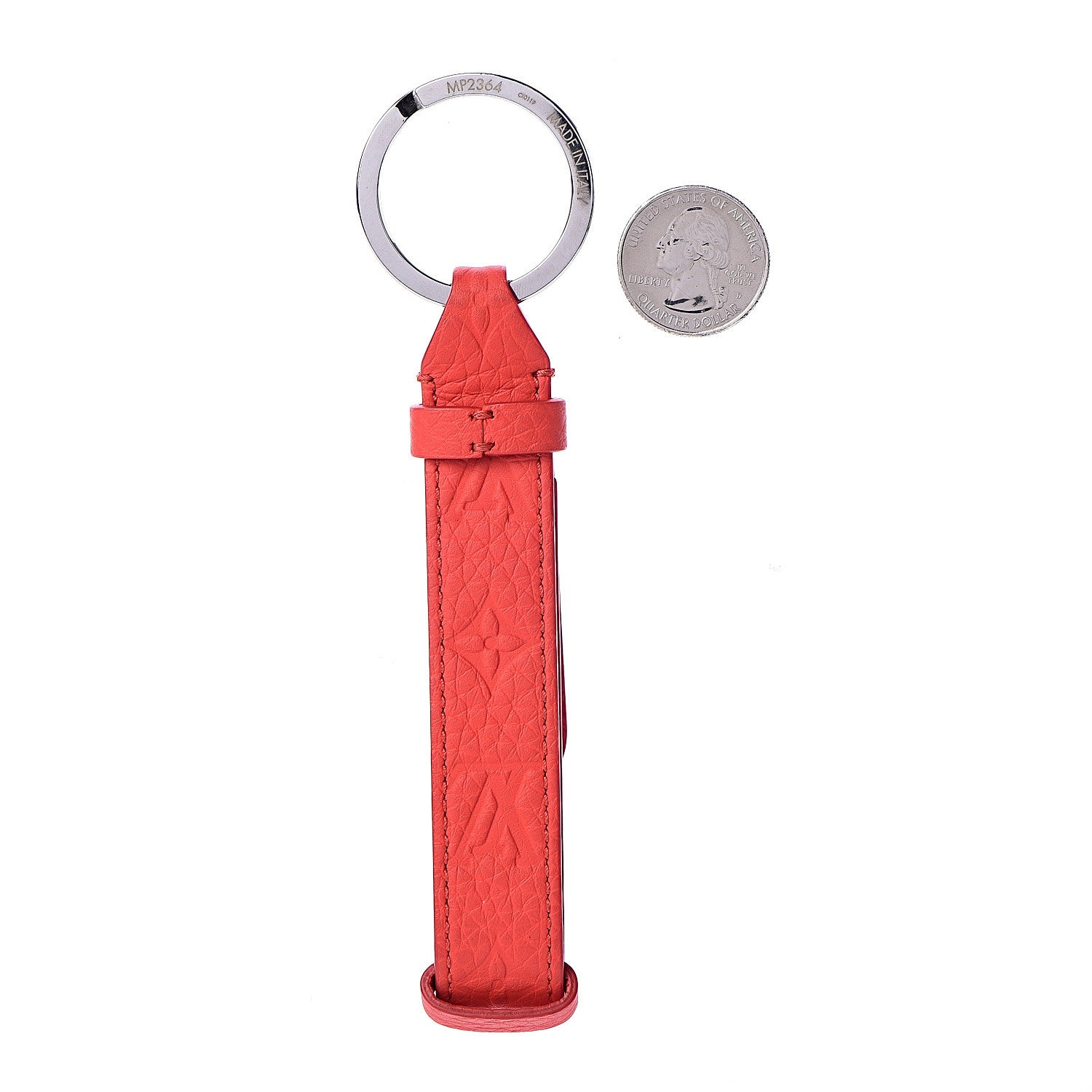 Louis Vuitton Monogram Taurillon Harness Dragonne Bag Charm Key Holder Red 2 of 3