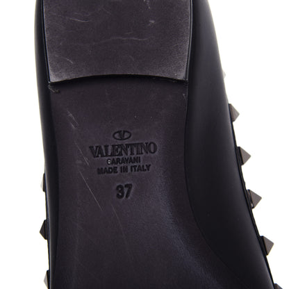 Valentino Garavani Nappa Rockstud Ballerina Flats 37 Black 9 of 11