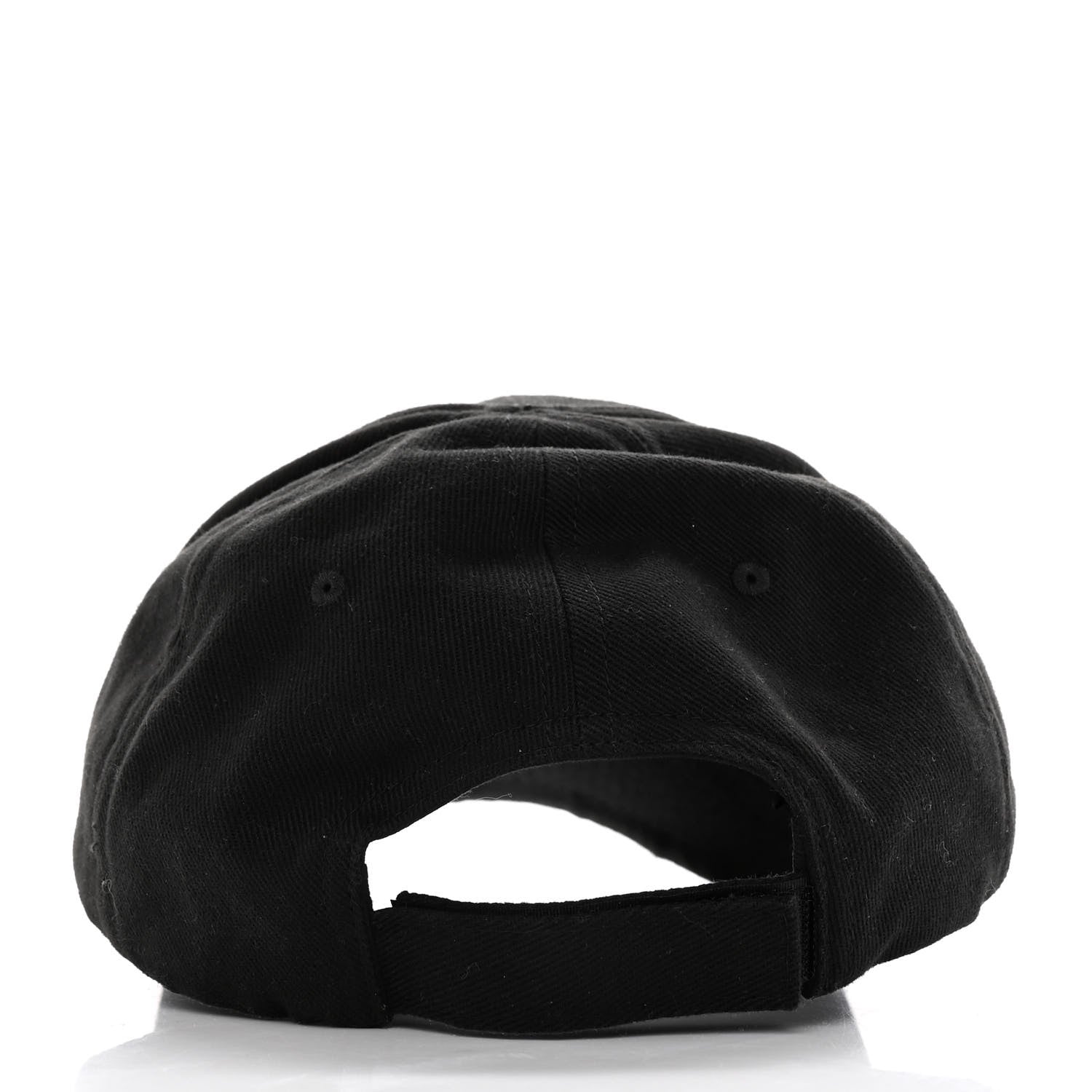 Balenciaga Cotton Logo Classic Baseball Cap 58 L Black White 5 of 10