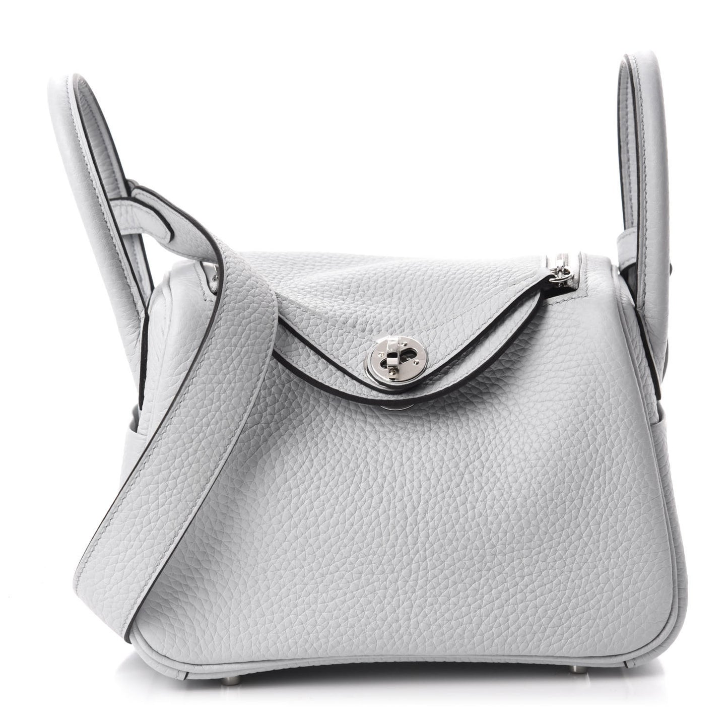 Taurillon Clemence Mini Lindy 20 Bleu Pale