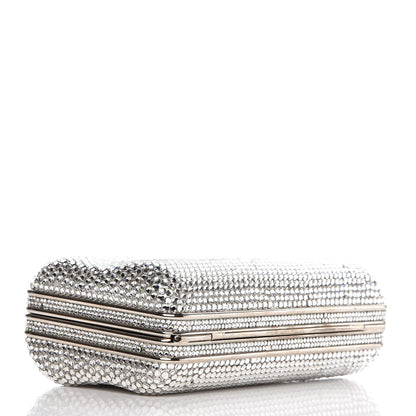 Judith Leiber Swarovski Crystal Minaudiere Clutch Silver 4 of 6