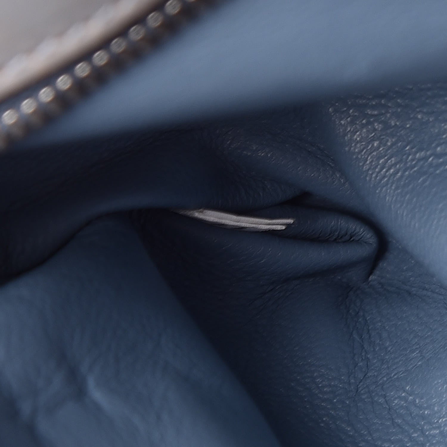 Prada Vitello Vintage Metal Closure Shoulder Bag Light Blue 9 of 18