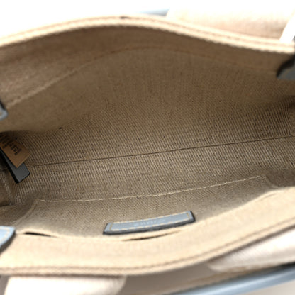 Chloe Cotton Calfskin Mini Woody Ribbon Tote White Blue 5 of 10