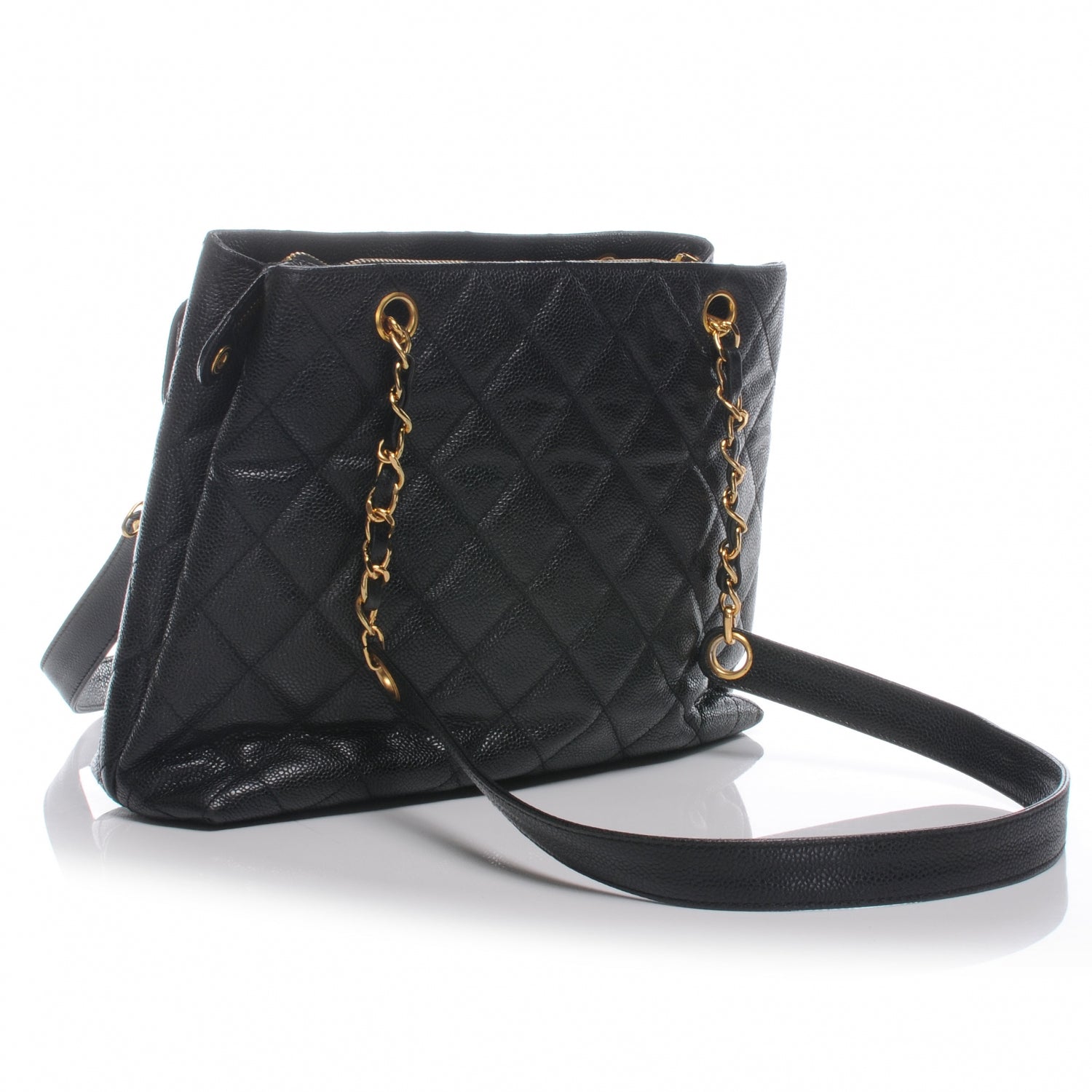 Chanel Caviar Quilted Tote Black 3 of 8