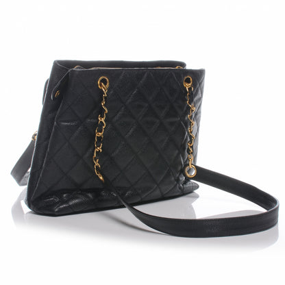 Chanel Caviar Quilted Tote Black 3 of 8