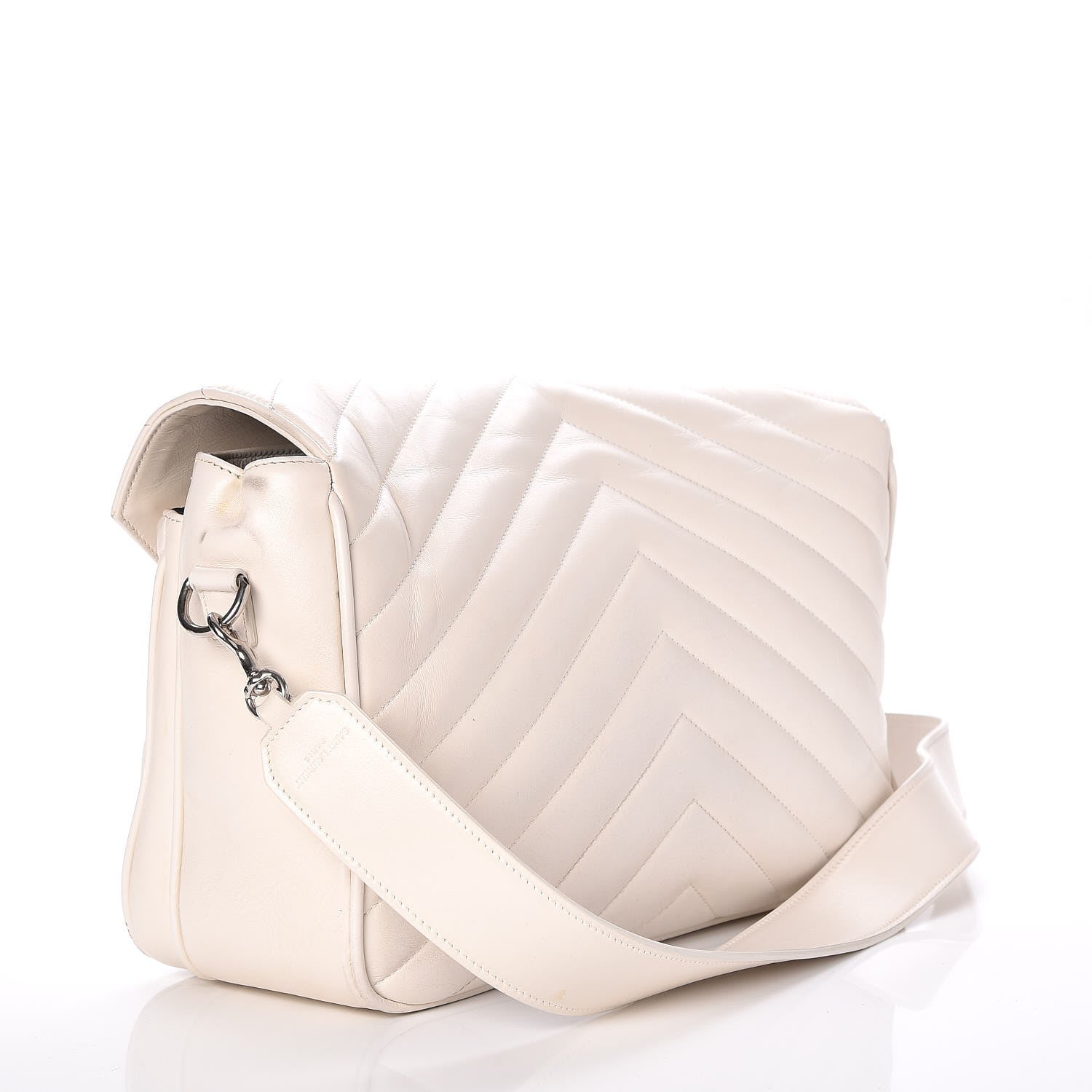 Saint Laurent Calfskin Y Quilted Monogram Loulou Shoulder Bag Porcellana 3 of 15