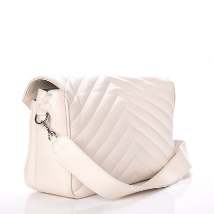 Saint Laurent Calfskin Y Quilted Monogram Loulou Shoulder Bag Porcellana 3 of 15