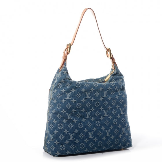 Louis Vuitton Denim Baggy GM Blue 3 of 7