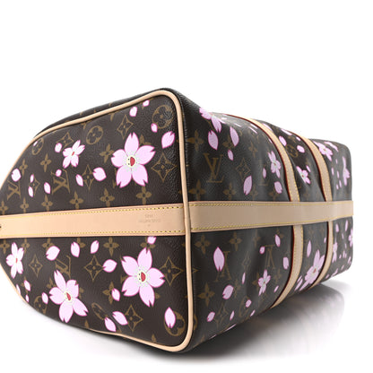 Louis Vuitton LV X TM Monogram Cherry Blossom Keepall Bandouliere 45 Sakura Brown 7 of 8