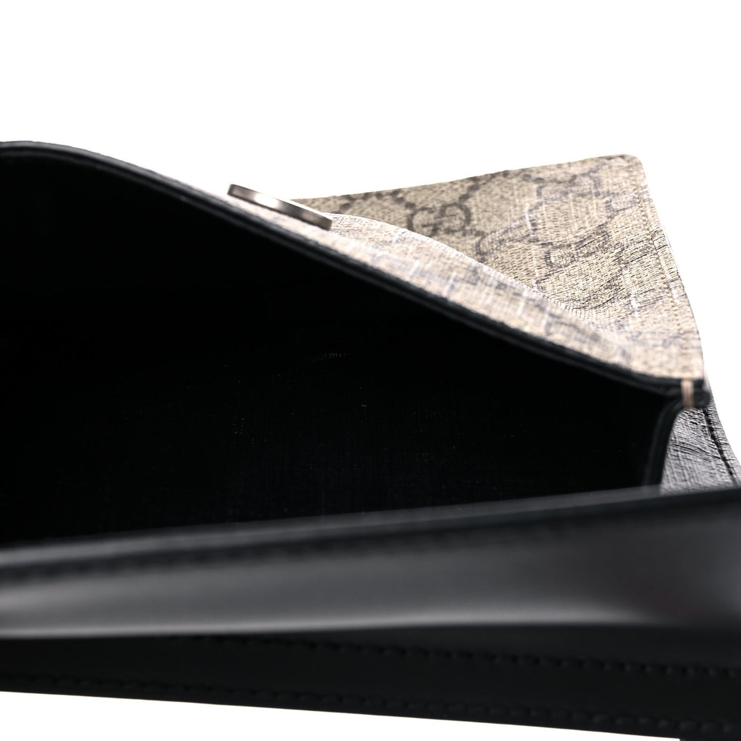 GG Supreme Monogram Web Belt Bag Black