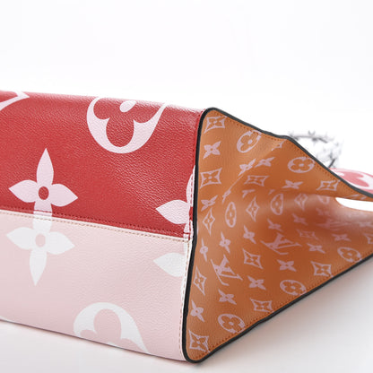 Louis Vuitton Monogram Giant Onthego GM Rouge Rose 6 of 10