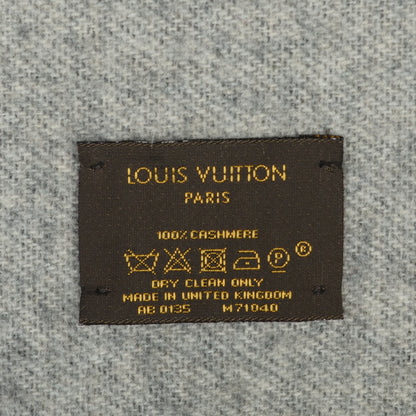 Louis Vuitton Cashmere Monogram Reykjavik Scarf Black 5 of 5