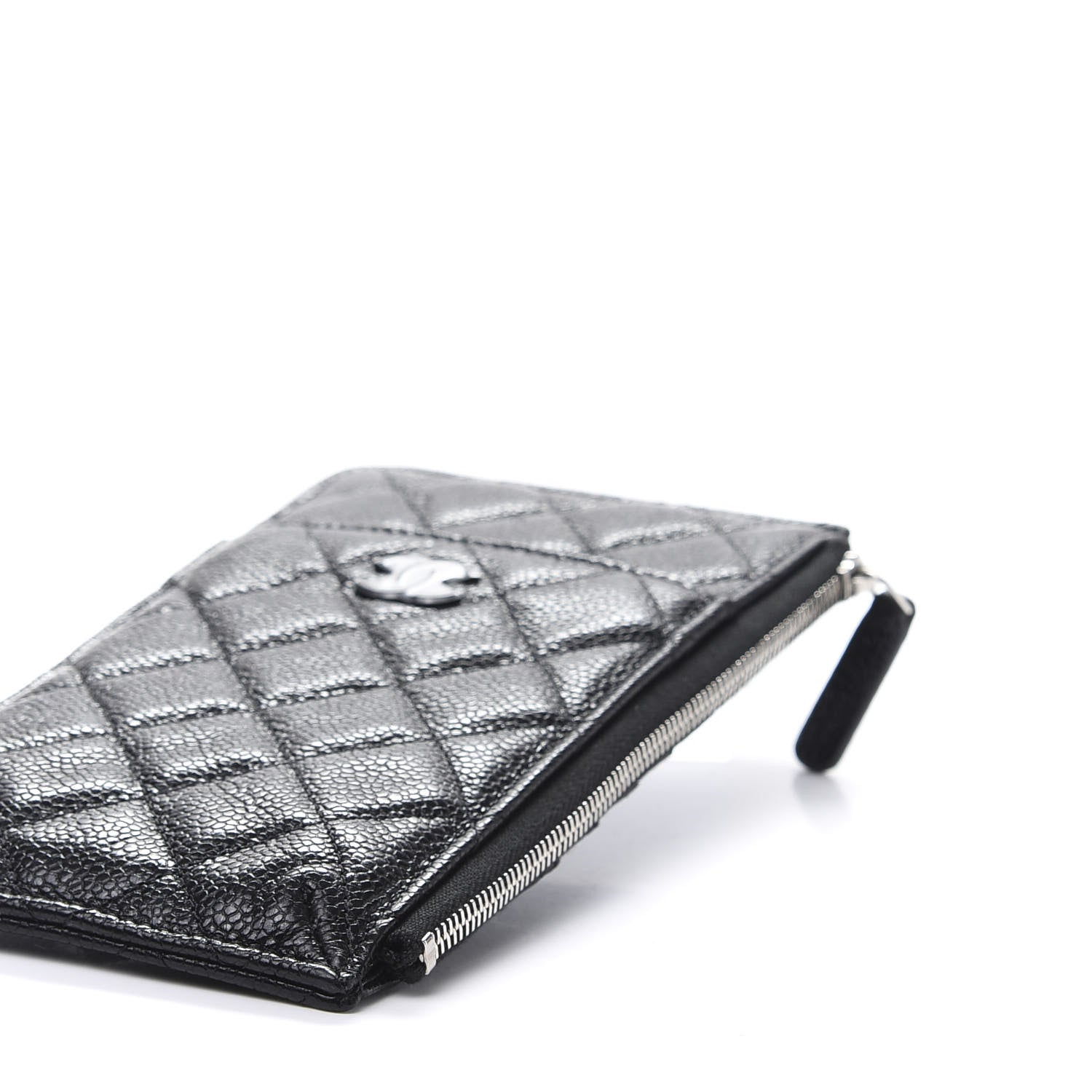 Chanel Caviar Quilted Classic Flat Wallet Pouch So Black 7 of 10