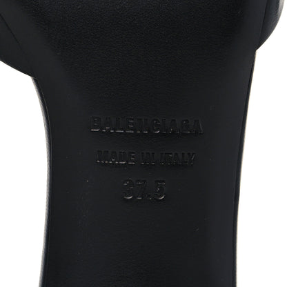 Balenciaga Soft Nappa BB Square Knife Pointed Toe 40mm Mules 38 Black 7 of 10