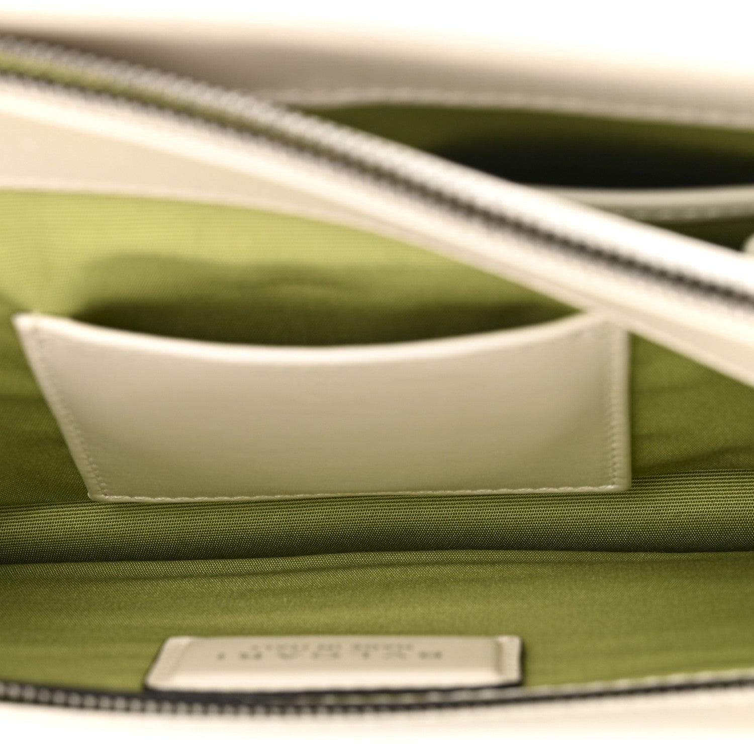 Bulgari Calfskin Woven Chain Serpenti Forever Crossbody Bag White 7 of 15