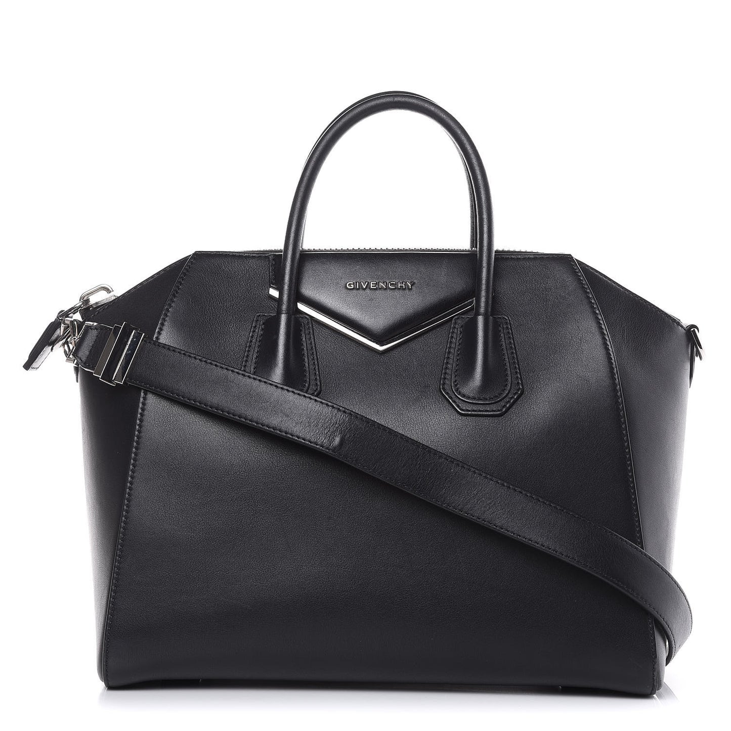 Calfskin Medium Metal Antigona Black