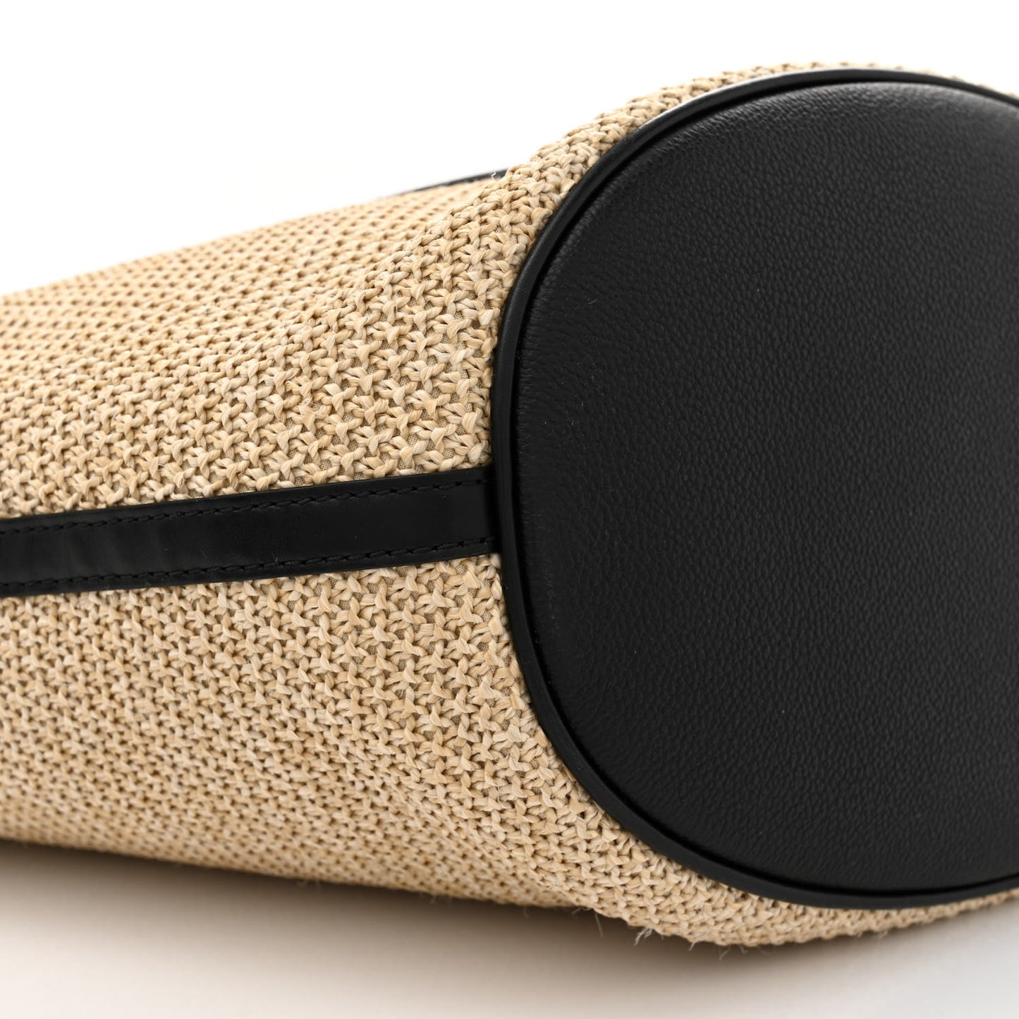 Raffia Saint Jacques Tote Black