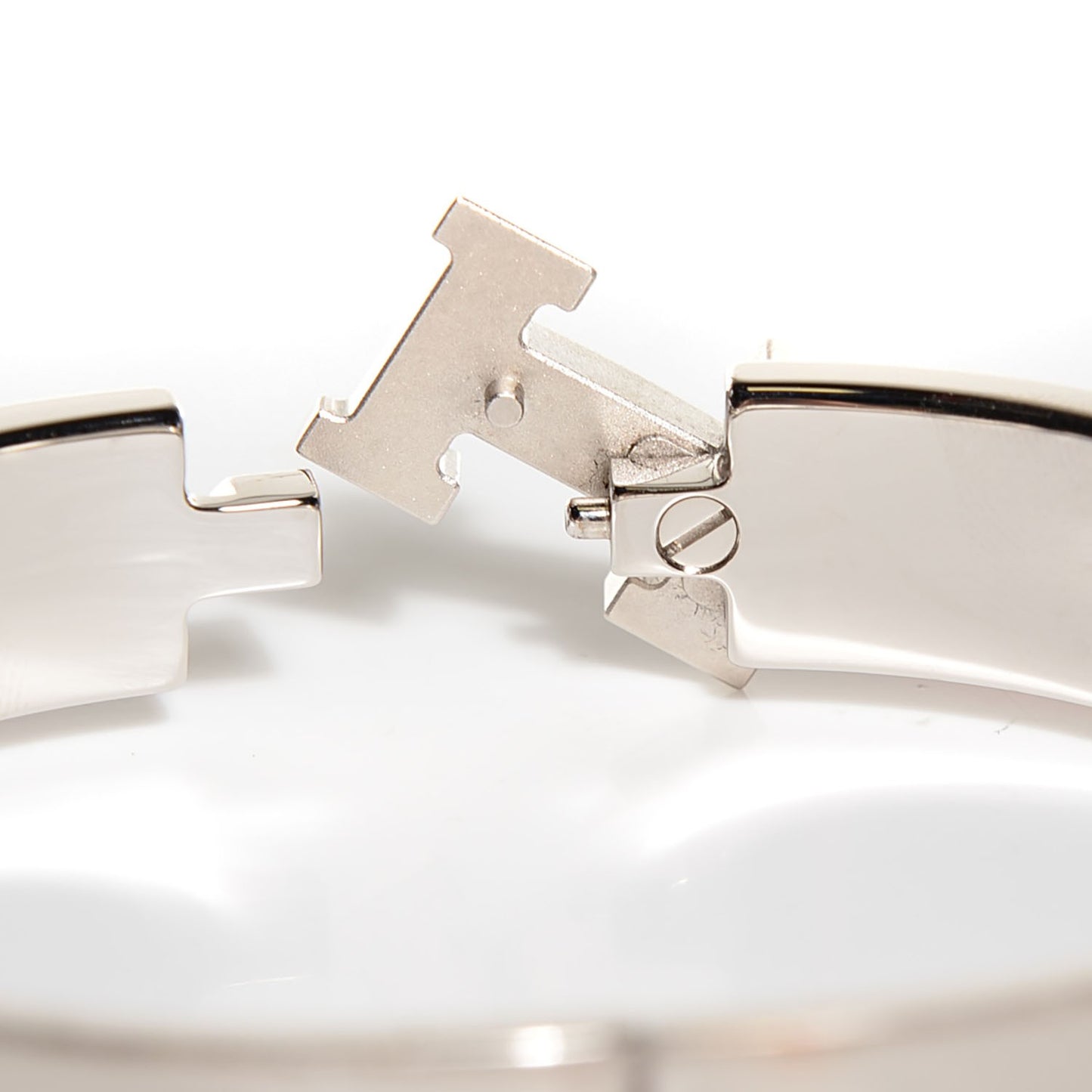Enamel Narrow Clic Clac H Bracelet PM Orange