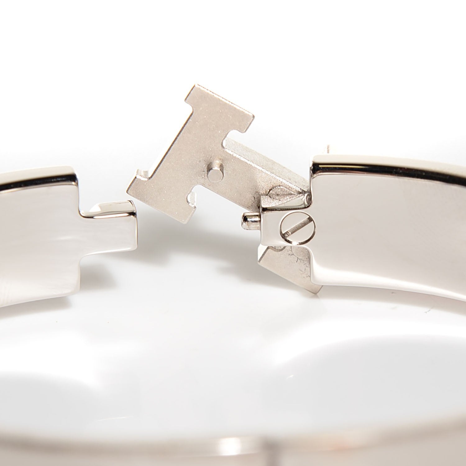 Hermes Enamel Narrow Clic Clac H Bracelet PM Orange 4 of 6