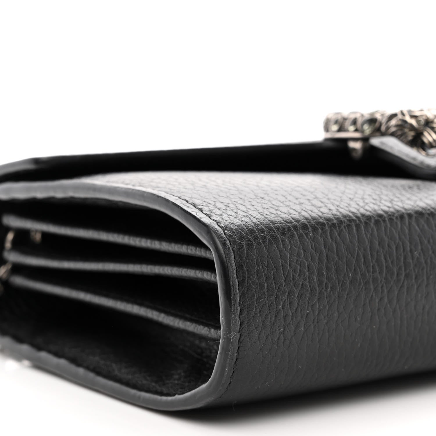 Gucci Calfskin Mini Dionysus Chain Wallet Black 9 of 13