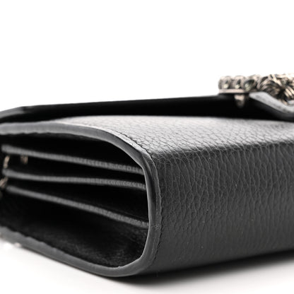 Gucci Calfskin Mini Dionysus Chain Wallet Black 9 of 13