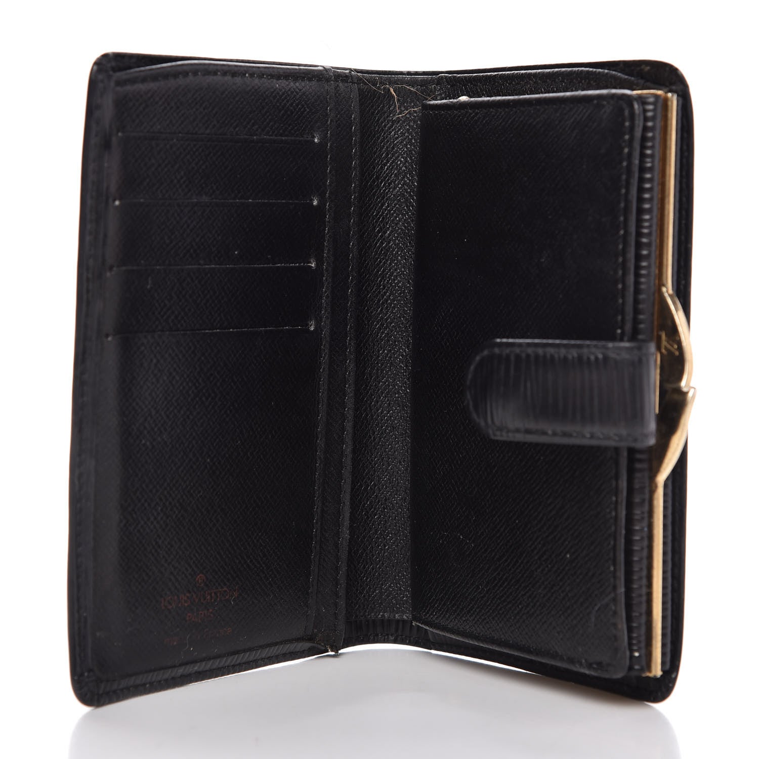 Louis Vuitton Epi French Purse Wallet Black 5 of 11