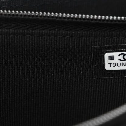 Chanel Shiny Caviar Quilted Flap Charm Wallet On Chain WOC Black 9 of 13