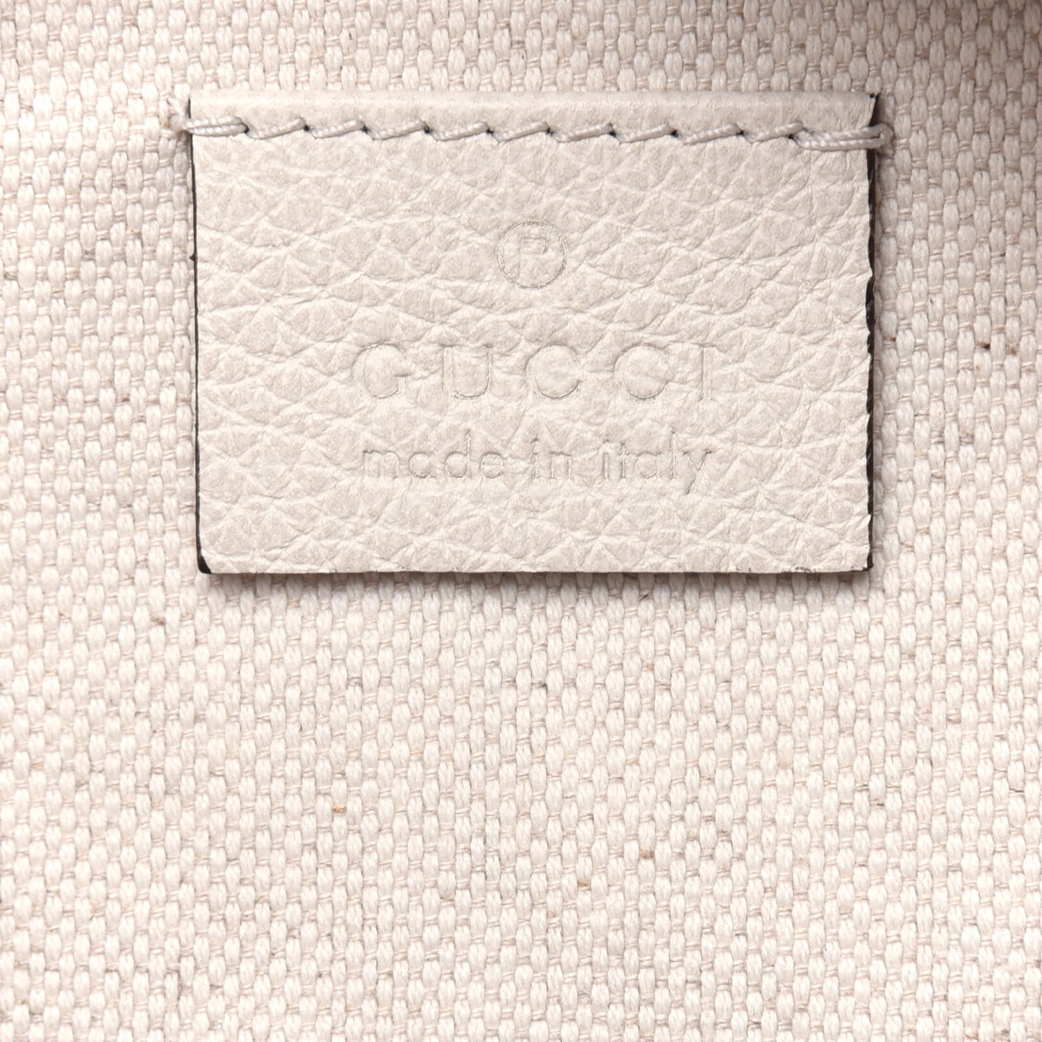 Gucci Grained Calfskin Logo Belt Bag White 6 of 12