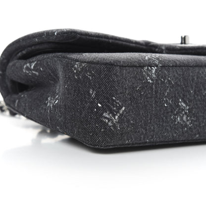 Chanel Denim Medium Double Flap Black 9 of 10