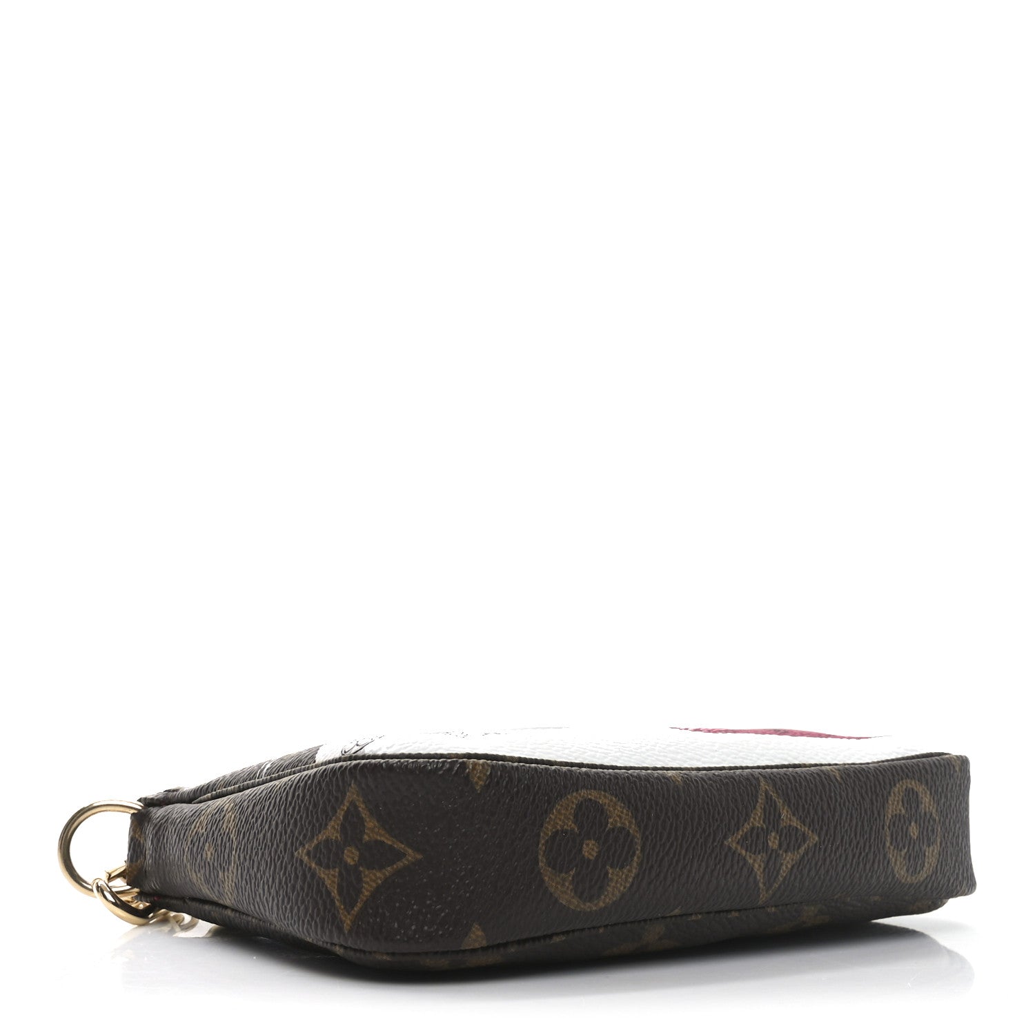 Louis Vuitton Monogram 2019 Christmas Animation Mini Courchevel Pochette Accessories Fuchsia 4 of 7