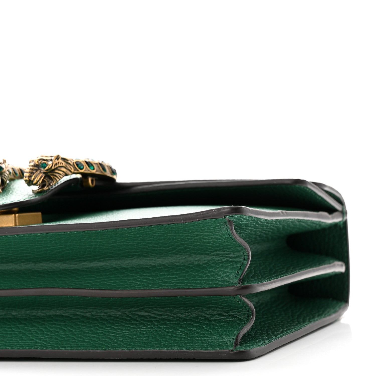 Gucci Pebbled Calfskin Small Dionysus Shoulder Bag Emerald 10 of 11