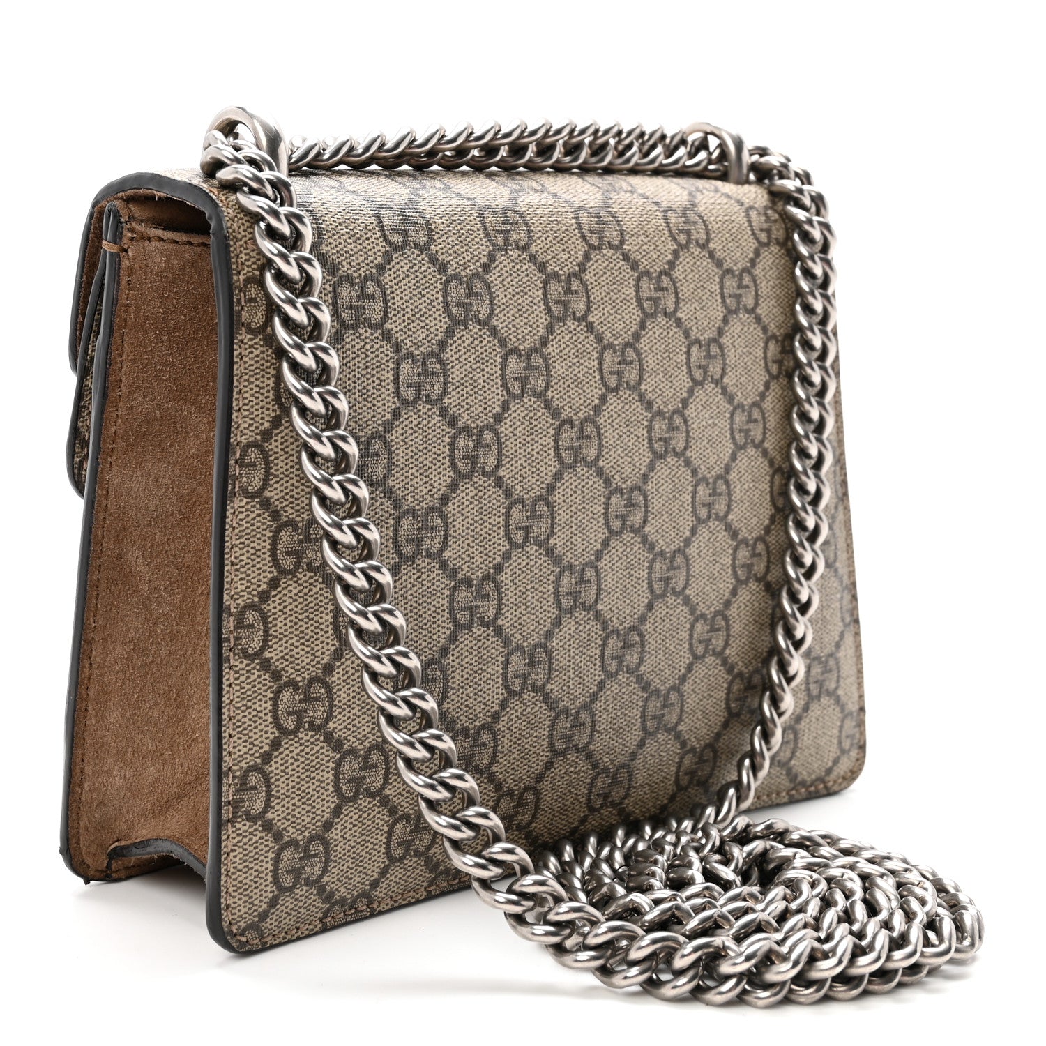 Gucci GG Supreme Monogram Mini Dionysus Shoulder Bag Taupe 2 of 11