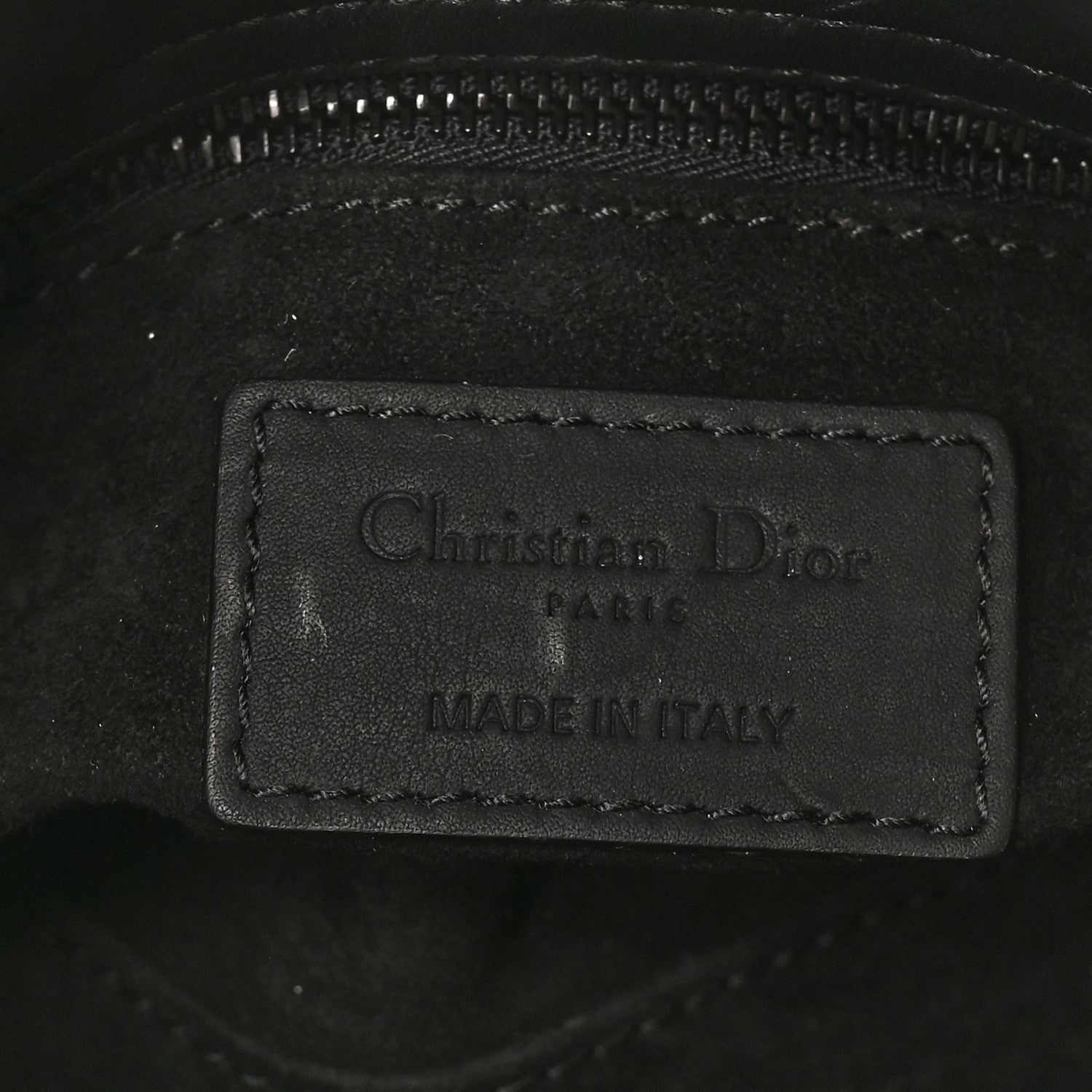 Christian Dior Ultra Matte Calfskin Cannage Mini Lady Dior Black 6 of 9