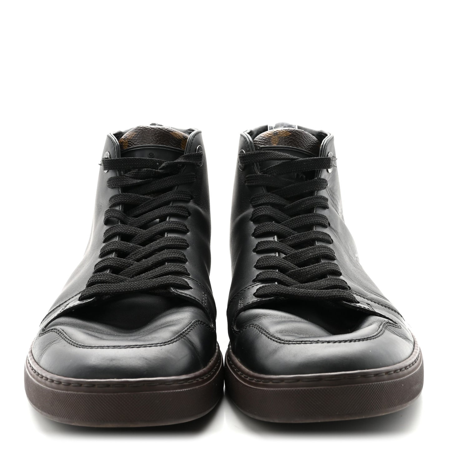 Calfskin Monogram Line-Up Sneaker Boot 6 Black