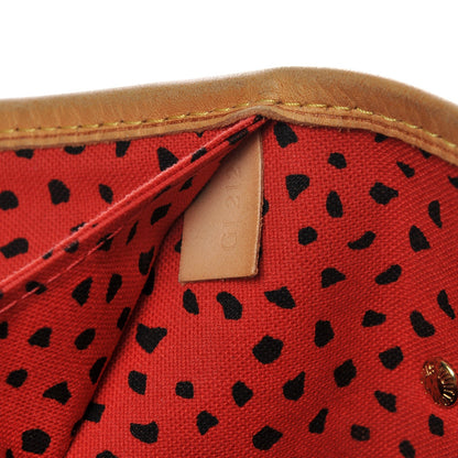 Louis Vuitton Monogram Kusama Waves Neverfull MM Red 6 of 11