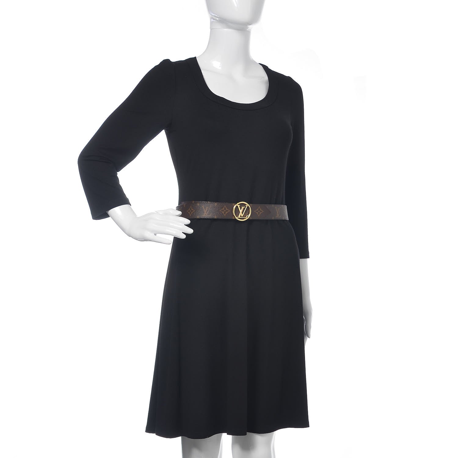 Louis Vuitton Monogram Epi 35mm LV Circle Reversible Belt 80 32 Black 2 of 6