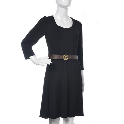 Louis Vuitton Monogram Epi 35mm LV Circle Reversible Belt 80 32 Black 2 of 6