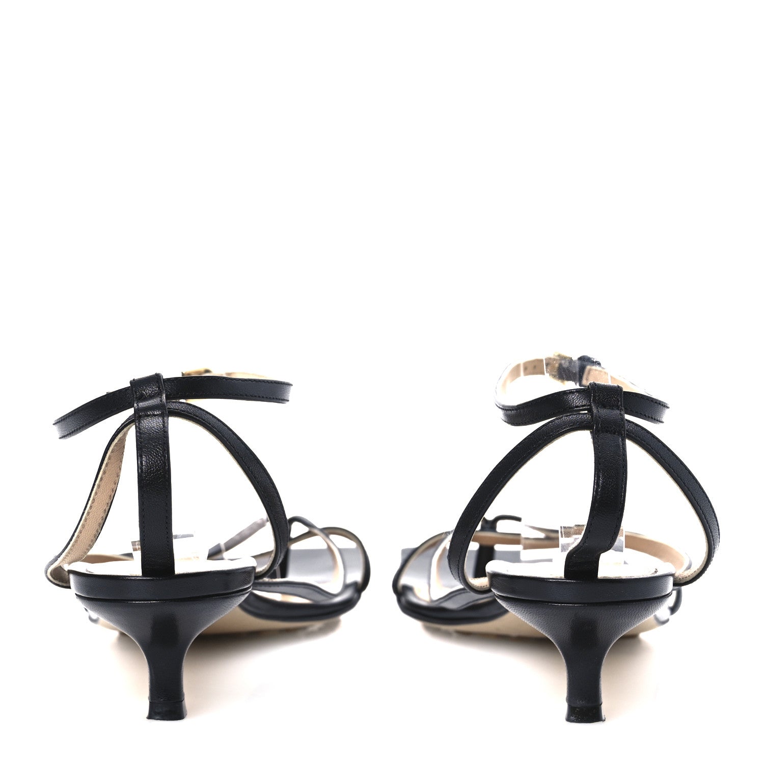 Bottega Veneta Lambskin Stretch Multi Strap 35mm Sandals 41 Black 5 of 14