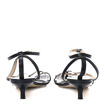 Bottega Veneta Lambskin Stretch Multi Strap 35mm Sandals 41 Black 5 of 14