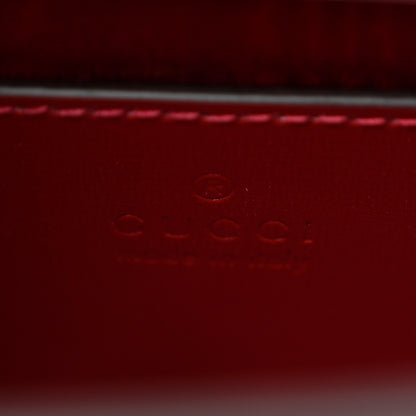 Gucci New Canvas Charisma Calfskin Crystal GG Monogram Mini Diana Tote Bag New Cherry Red 6 of 10