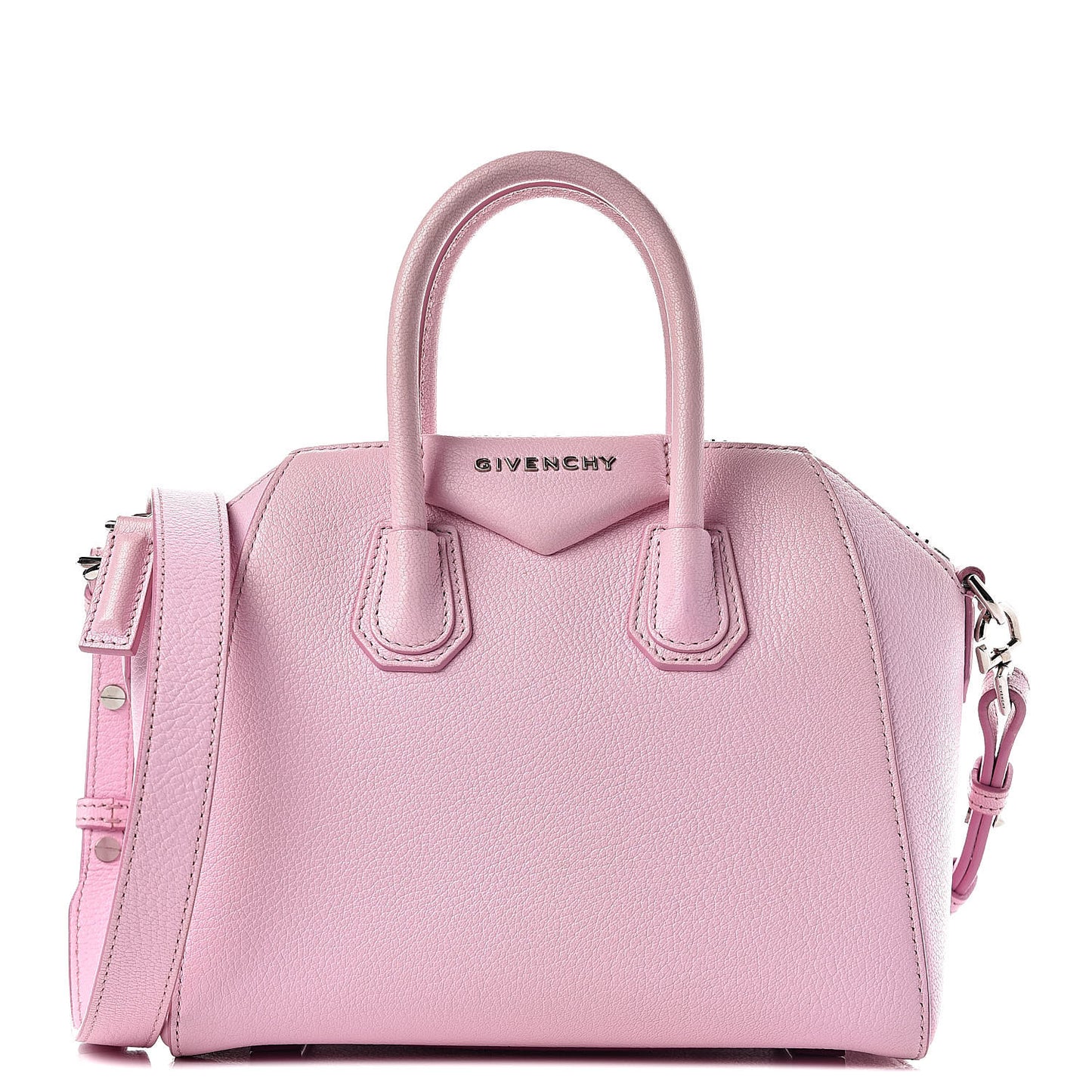 Sugar Goatskin Mini Antigona Pale Pink