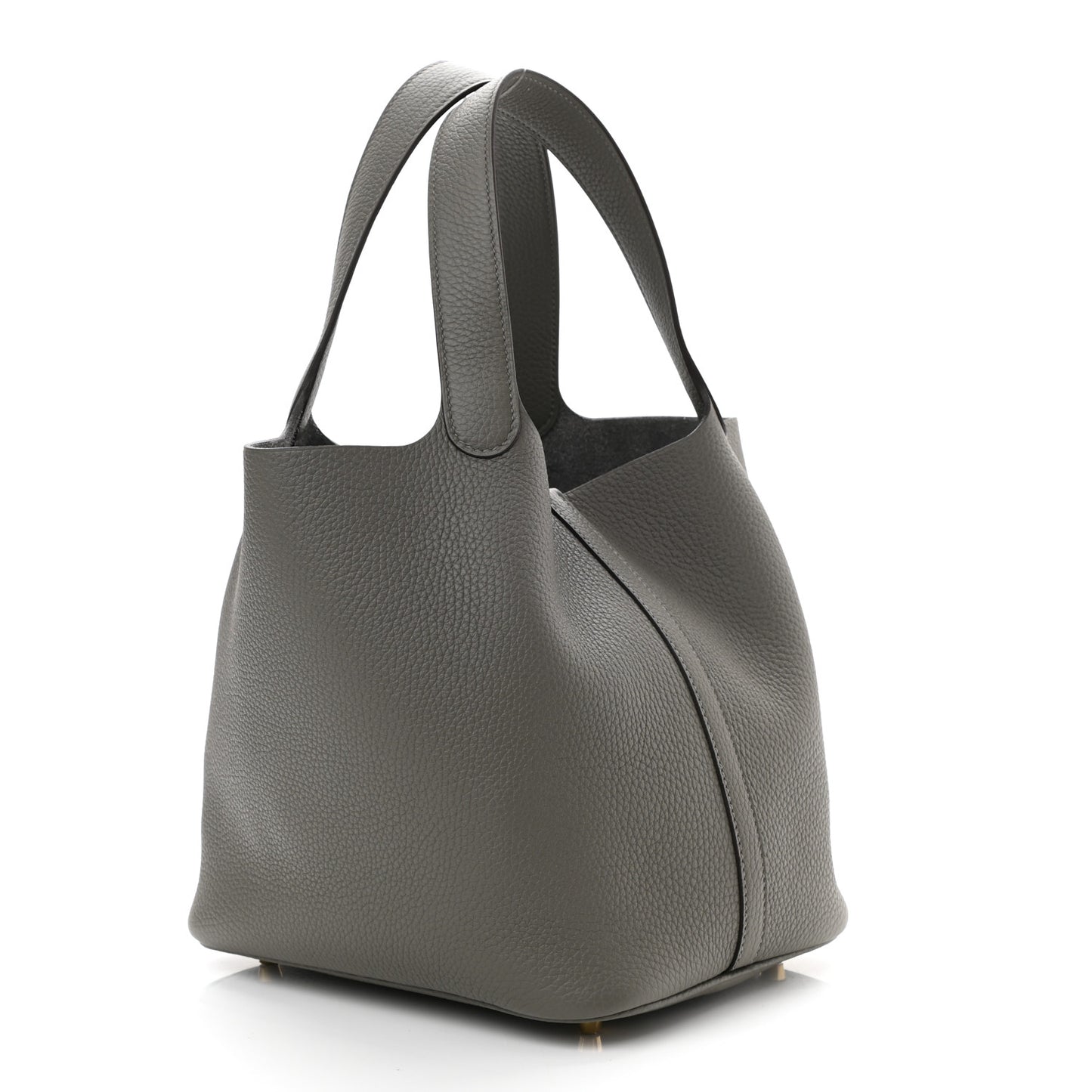 Taurillon Clemence Picotin Lock 22 MM Gris Meyer
