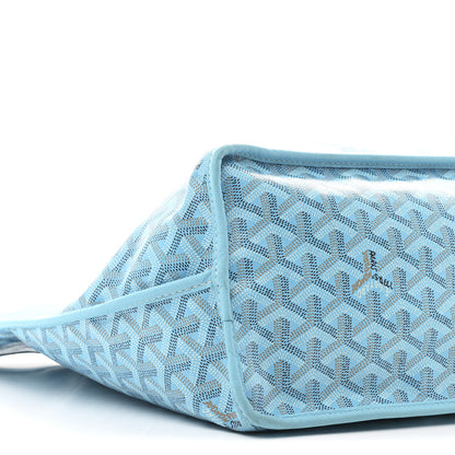 Goyard Goyardine Embroidered Flamingo Reversible Anjou PM Sky Blue 15 of 19