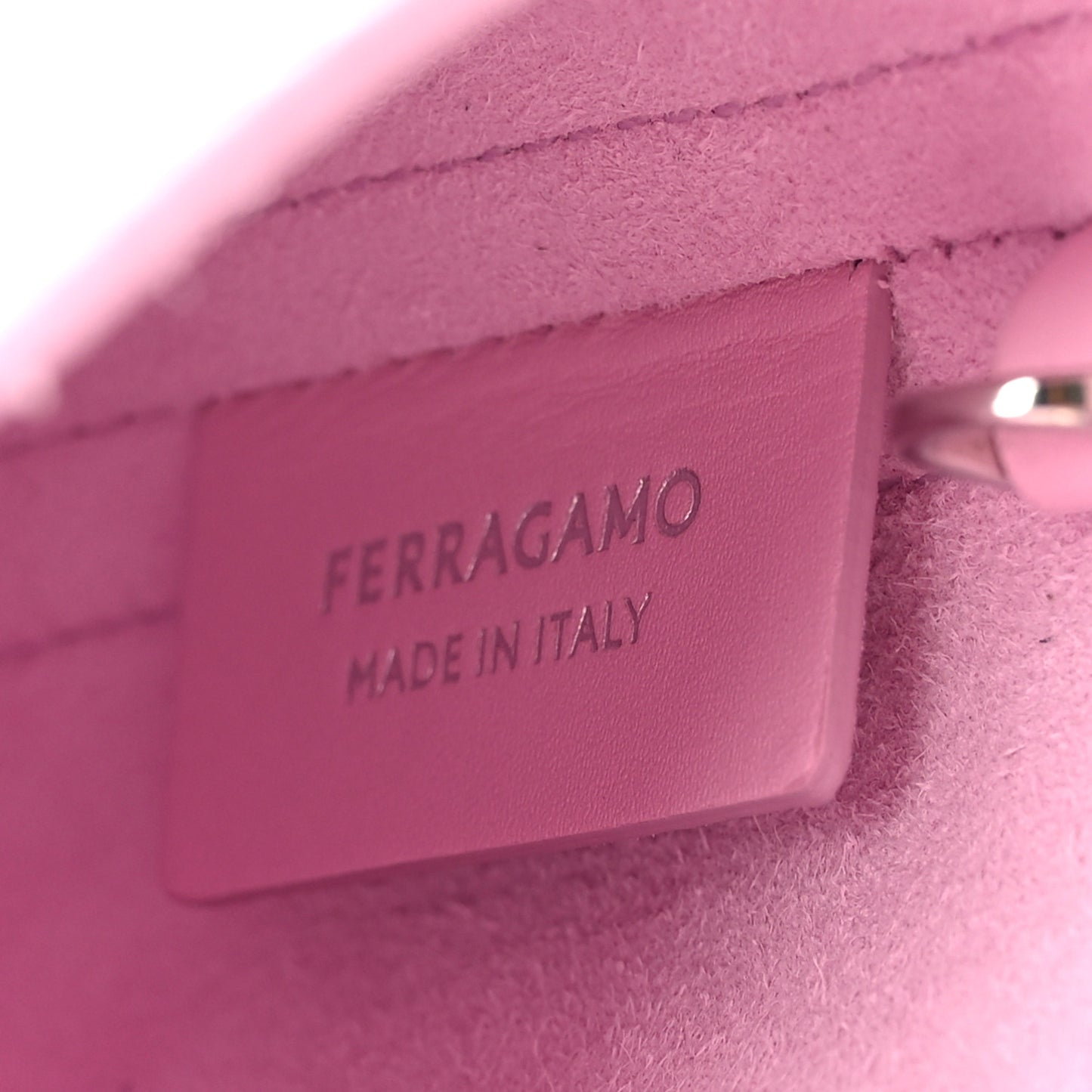 Soft Calfskin Mini Gancini Hobo Bubblegum