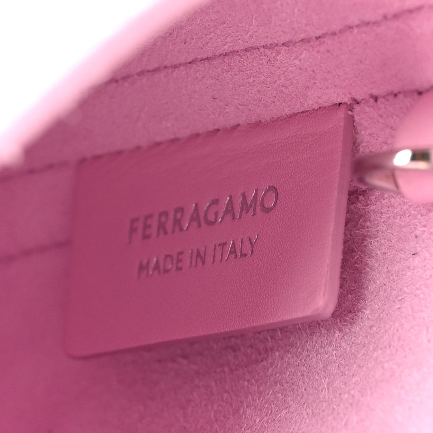 Salvatore Ferragamo Soft Calfskin Mini Gancini Hobo Bubblegum 6 of 8